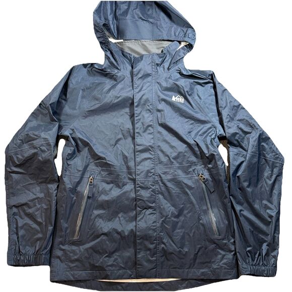 REI CO-OP 144536 KIDS LARGE 14-16 1WATERPROOF LIGHTWEIGHT HOODED SHELL JACKET - Picture 1 of 4